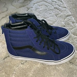 Navy Blue Hi Vans